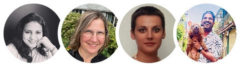 Poonam, Jamie, Tatjana, Gagan